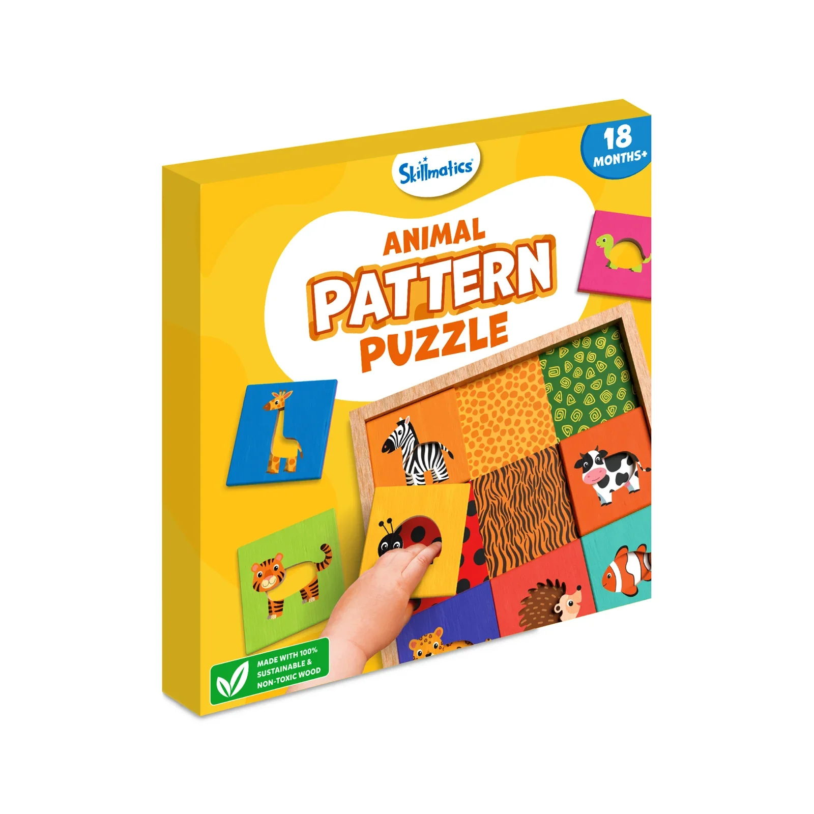 Animal Pattern Puzzle Set | Educational Matching & Learning Game (ages 18 months+) - Image 6