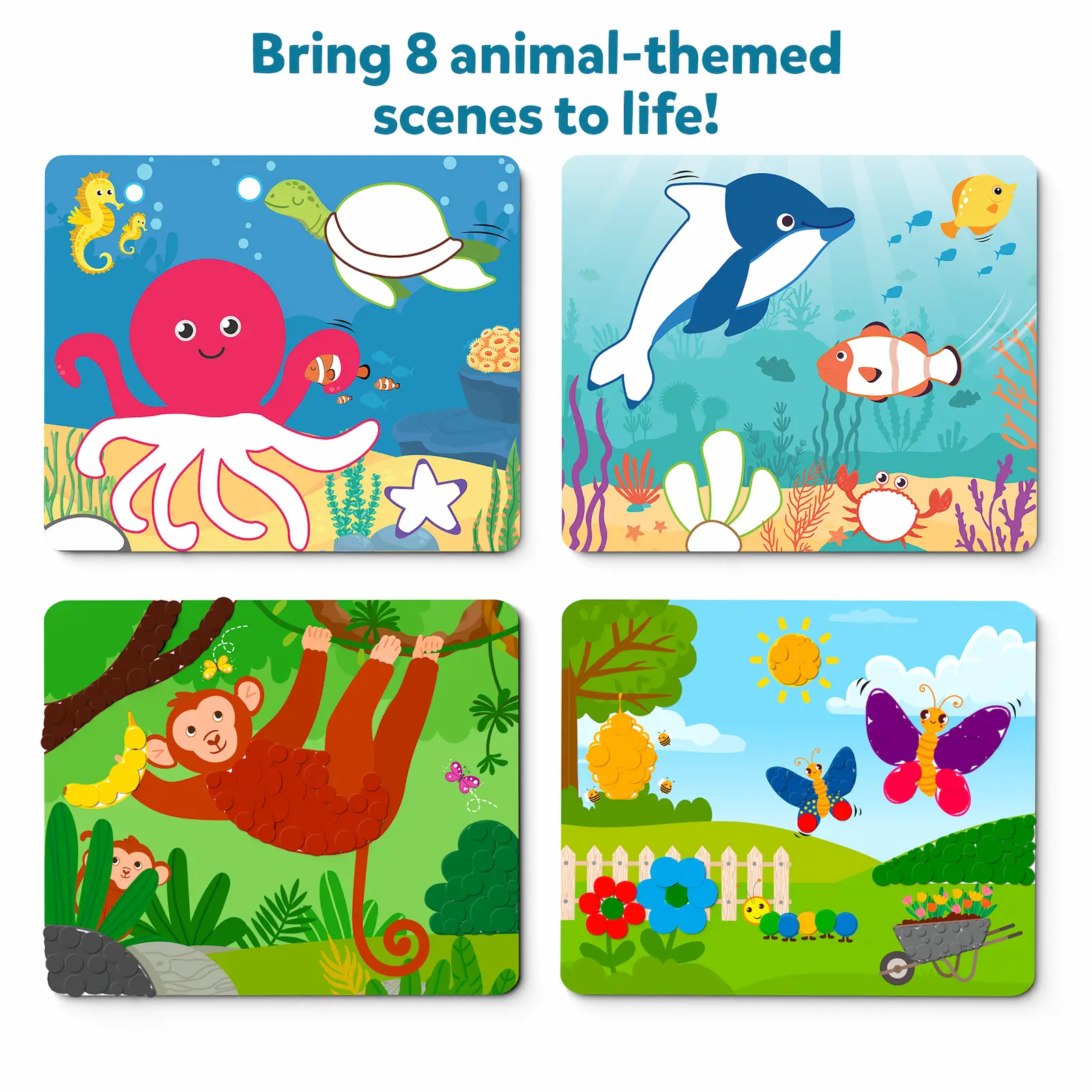 Dot it!: Wild, Farm & Underwater Animal | No mess sticker art (ages 3-7) - Image 4