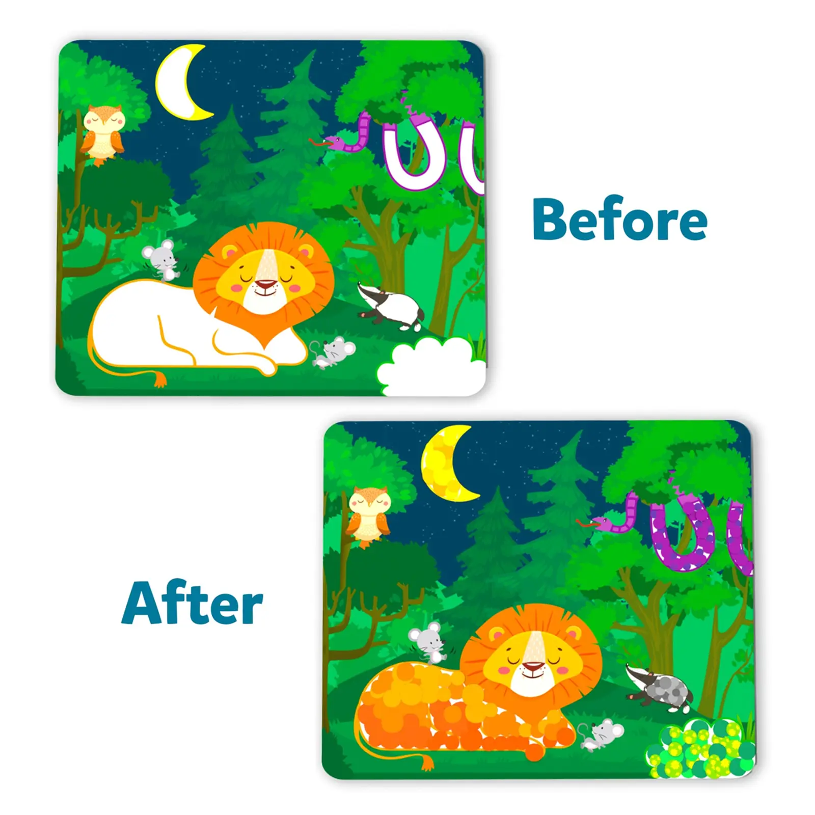 Dot it!: Wild, Farm & Underwater Animal | No mess sticker art (ages 3-7) - Image 5