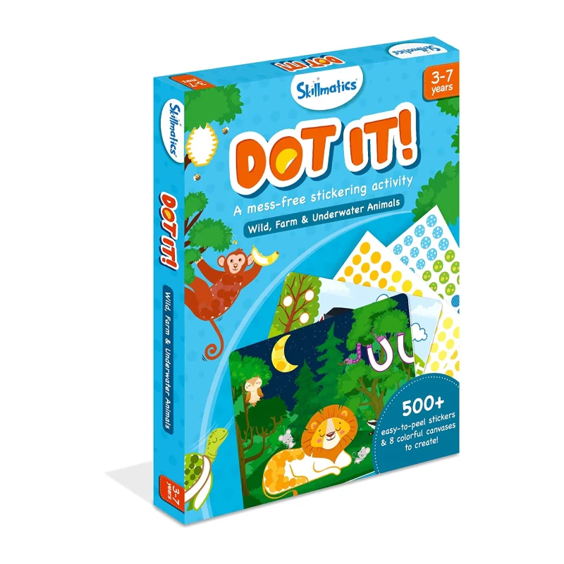 Dot it!: Wild, Farm & Underwater Animal | No mess sticker art (ages 3-7) - Image 8