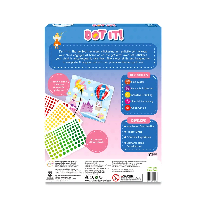 Dot it!: Unicorns & Princesses | No mess sticker art (ages 3-7) - Image 8