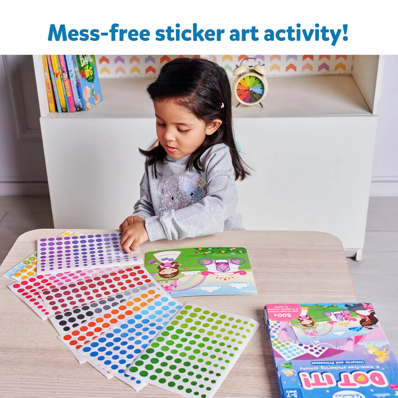 Dot it!: Unicorns & Princesses | No mess sticker art (ages 3-7) - Image 3
