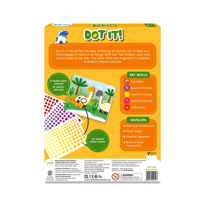 Dot it!: World of Dinosaurs | No mess sticker art (ages 3-7) - Image 8
