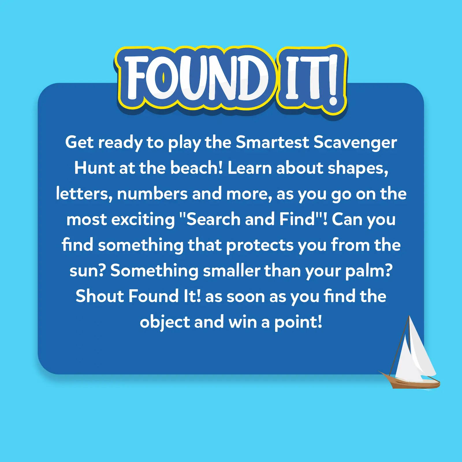 Found It! At the Beach | Smart scavenger hunt (ages 4-7) - Image 8