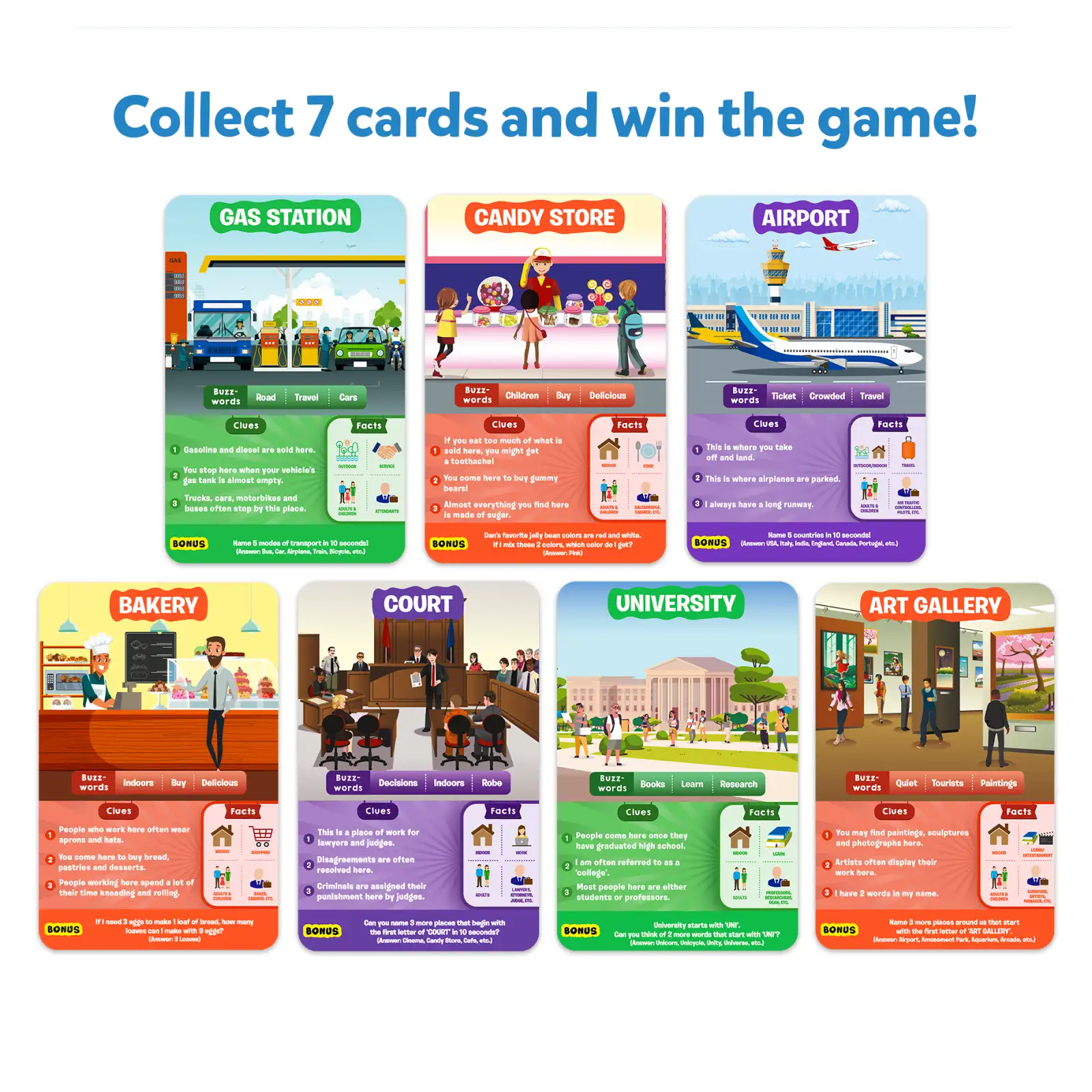 Guess in 10: All Around The Town | Trivia card game (ages 6+) - Image 5