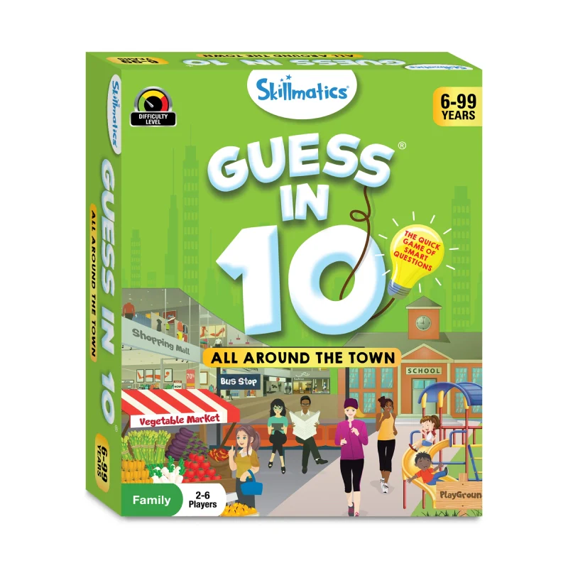 Guess in 10: All Around The Town | Trivia card game (ages 6+) - Image 8