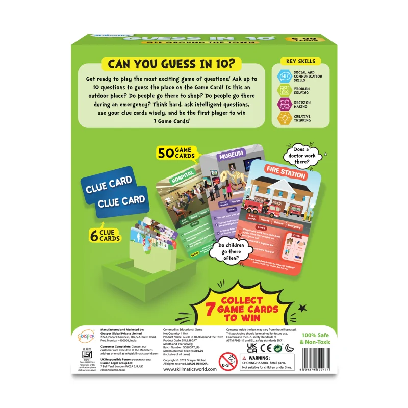 Guess in 10: All Around The Town | Trivia card game (ages 6+) - Image 9