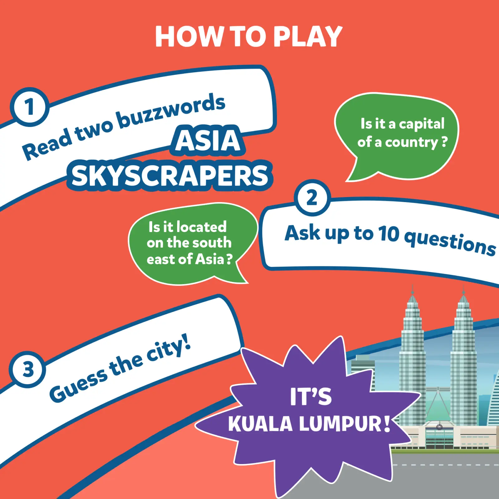 Guess in 10: Cities Around The World | Trivia card game (ages 8+) - Image 3