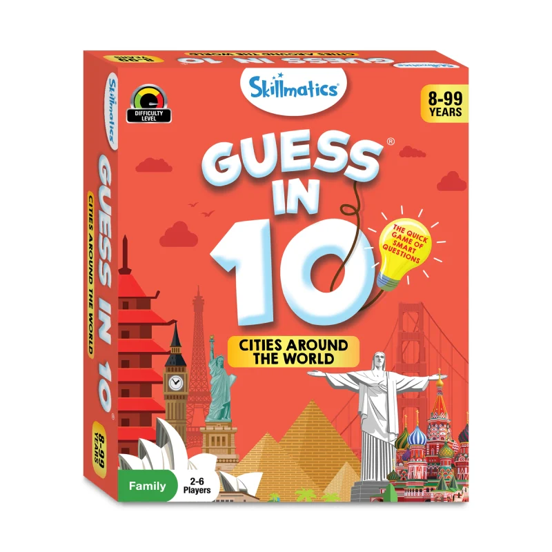 Guess in 10: Cities Around The World | Trivia card game (ages 8+) - Image 9