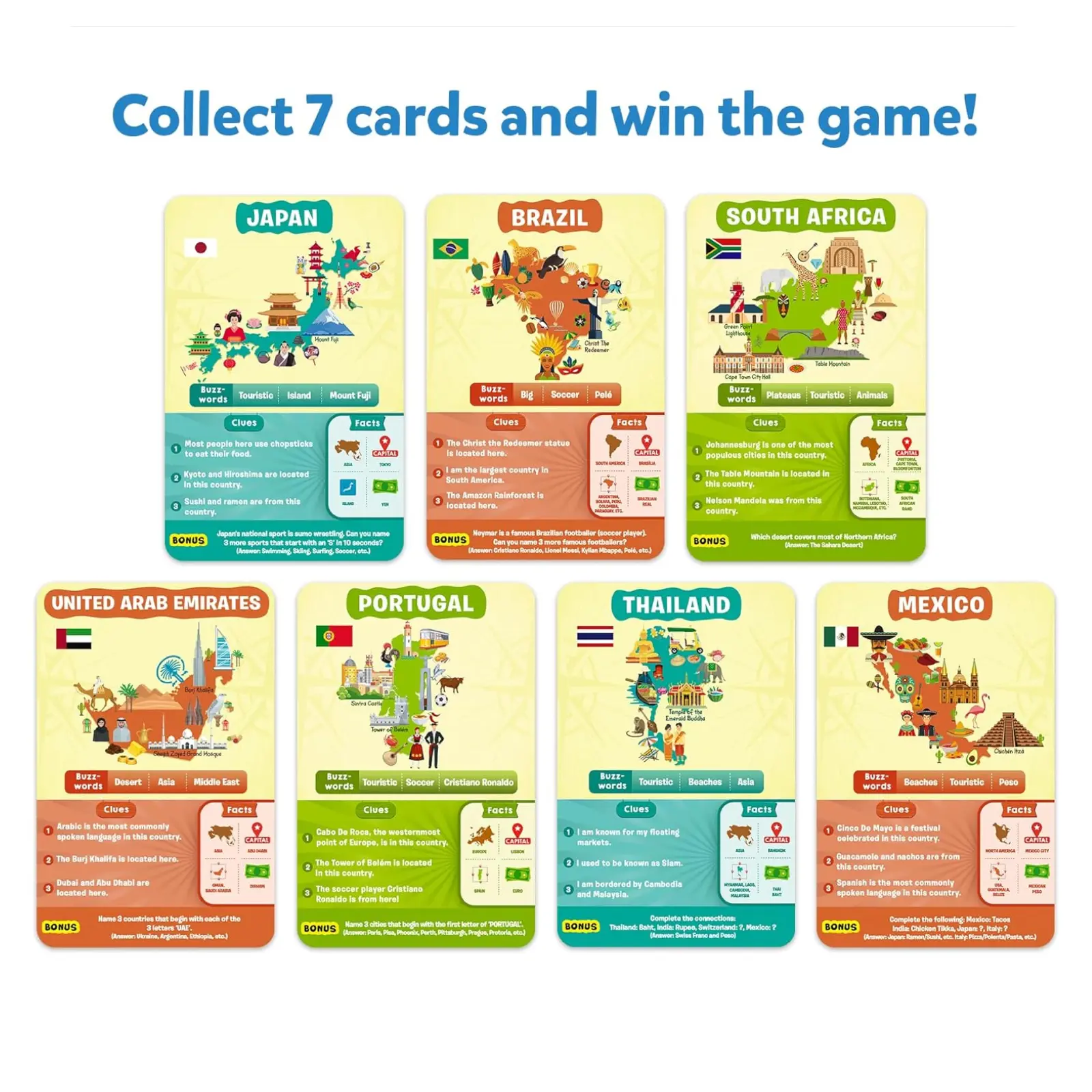 Guess in 10: Countries Of The World | Trivia card game (ages 8+) - Image 4