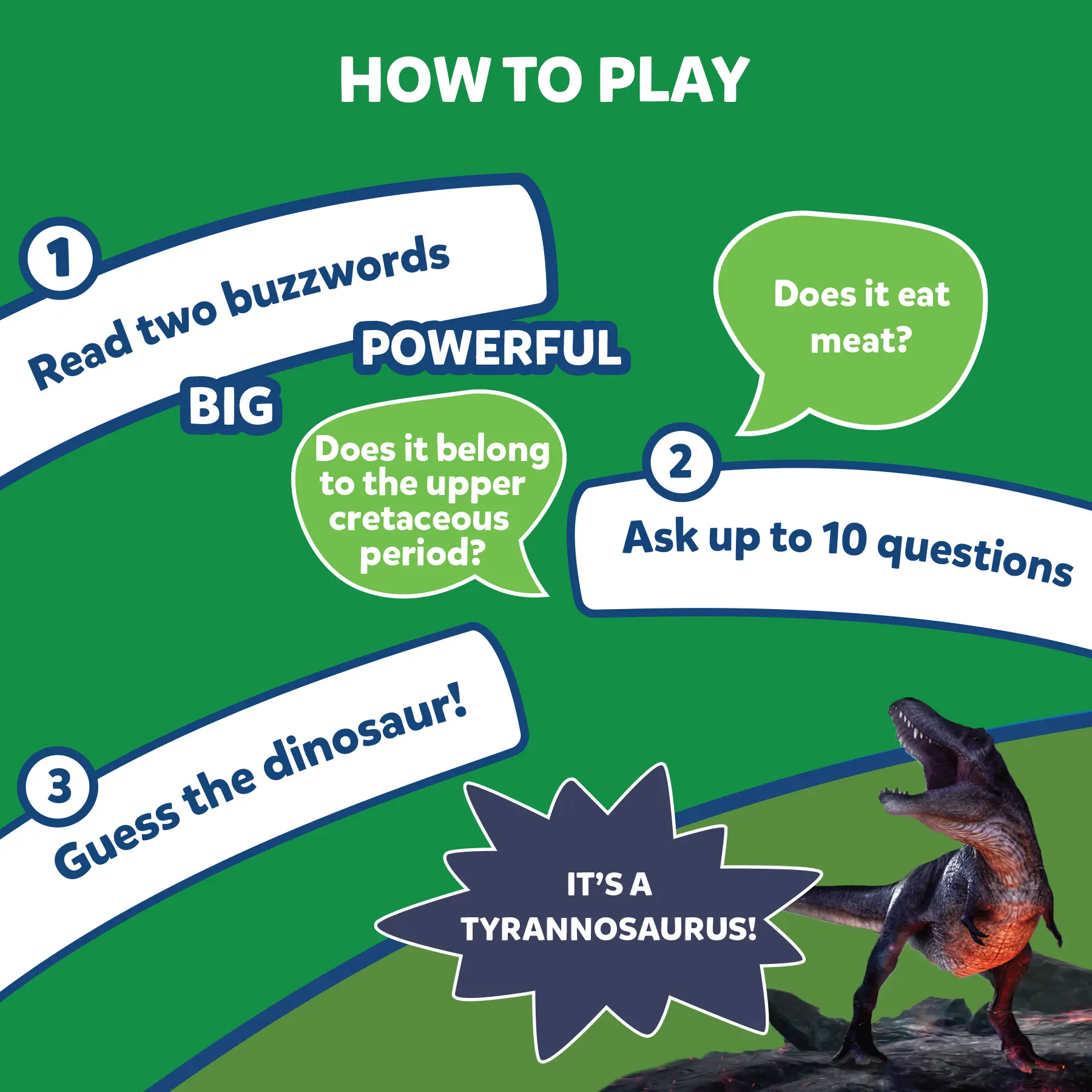 Guess in 10: Deadly Dinosaurs | Trivia card game (ages 8+) - Image 3