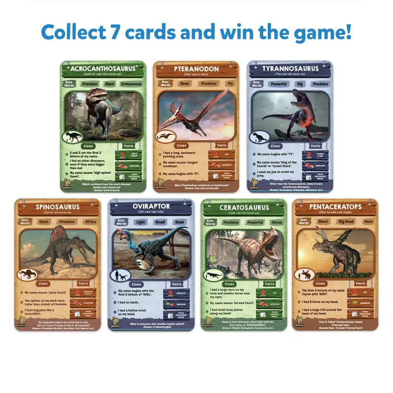 Guess in 10: Deadly Dinosaurs | Trivia card game (ages 8+) - Image 4