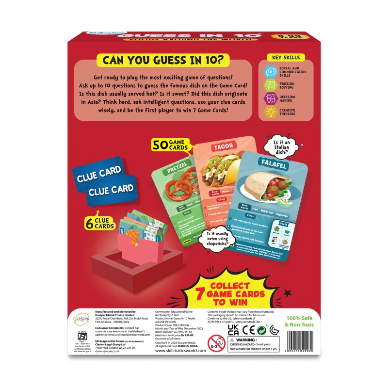 Guess in 10: Foods Around The World | Trivia card game (ages 8+) - Image 8