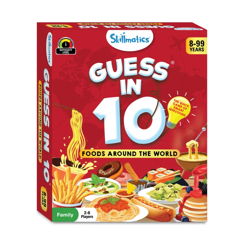 Guess in 10: Foods Around The World | Trivia card game (ages 8+) - Image 9