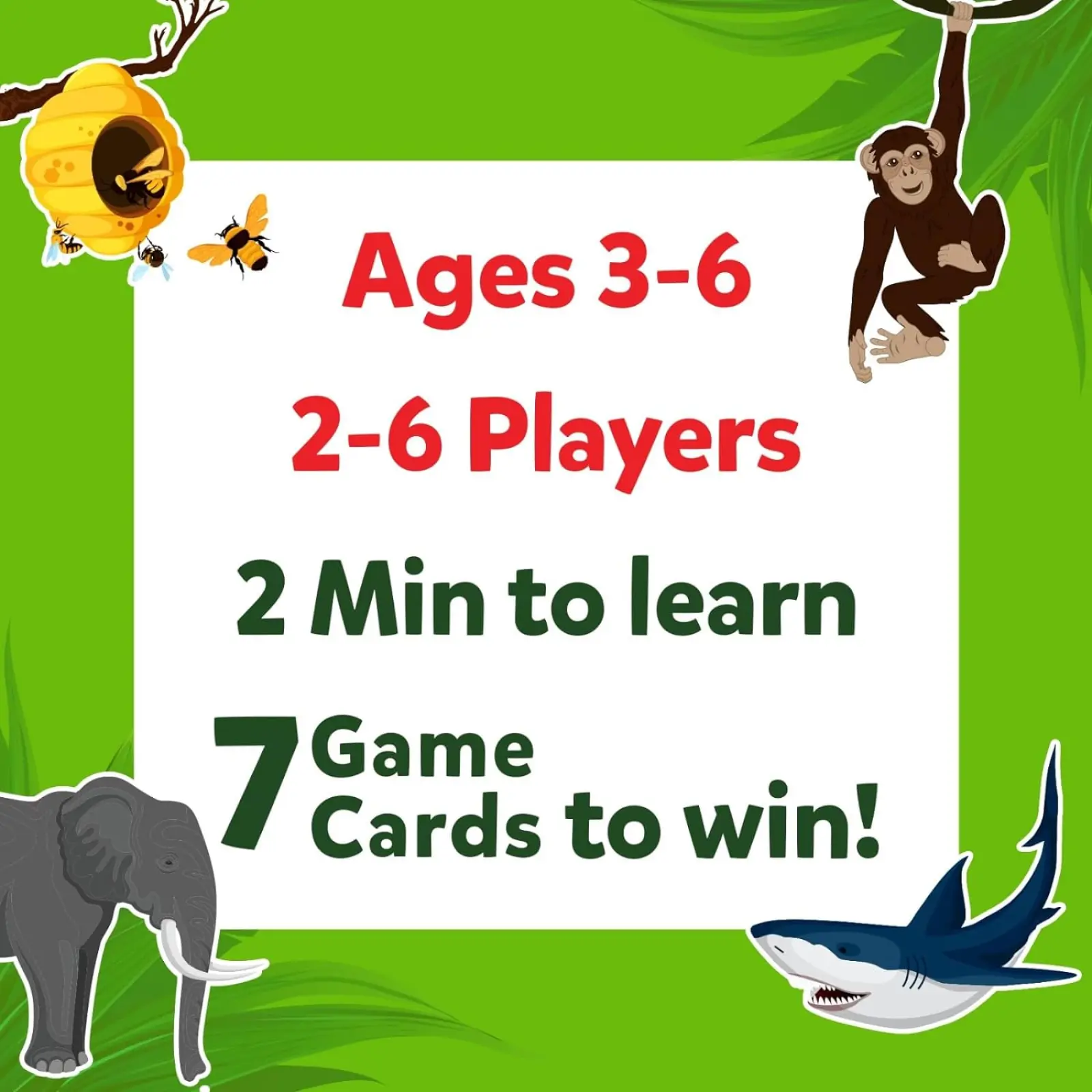 Guess in 10 Junior: Animal Kingdom | Trivia card game (ages 3-6) - Image 5