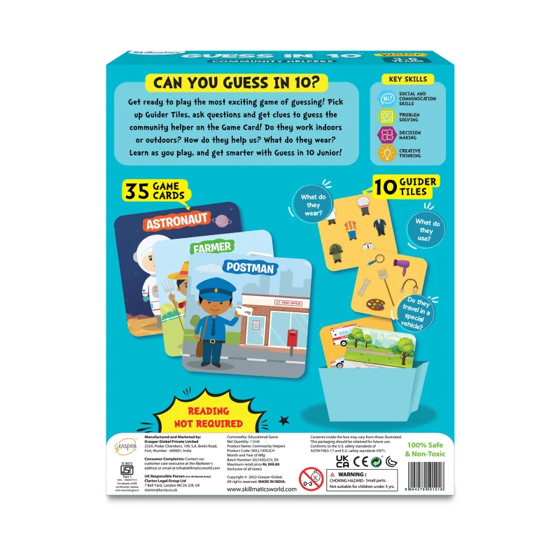 Guess in 10 Junior: Community Helpers | Trivia card game (ages 3-6) - Image 6