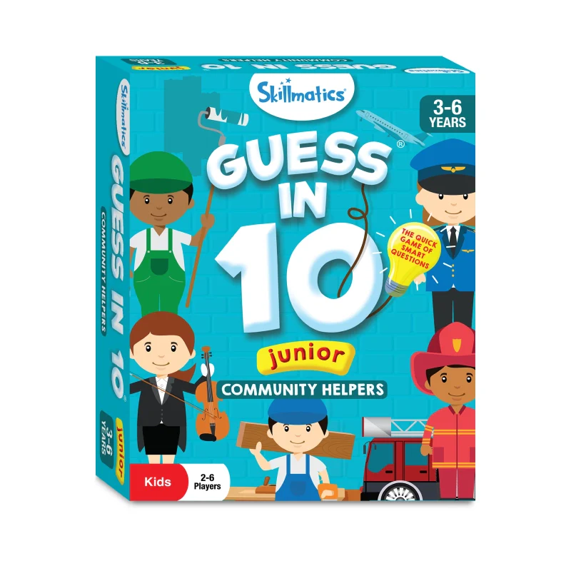 Guess in 10 Junior: Community Helpers | Trivia card game (ages 3-6) - Image 7