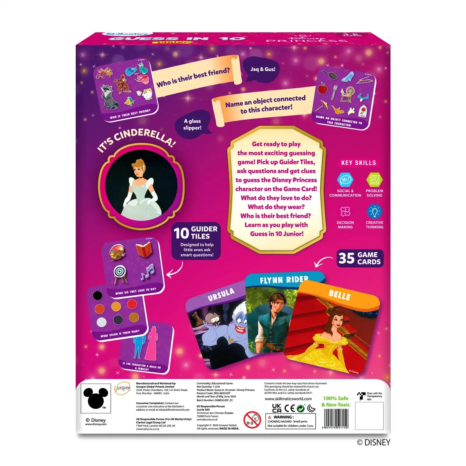 Guess in 10 Junior: Disney Princess  | Trivia card game (ages 3-6) - Image 8