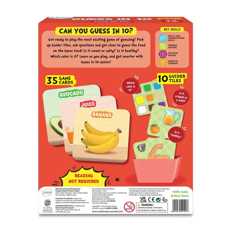 Guess in 10 Junior: Food We Eat! | Trivia card game (ages 3-6) - Image 6
