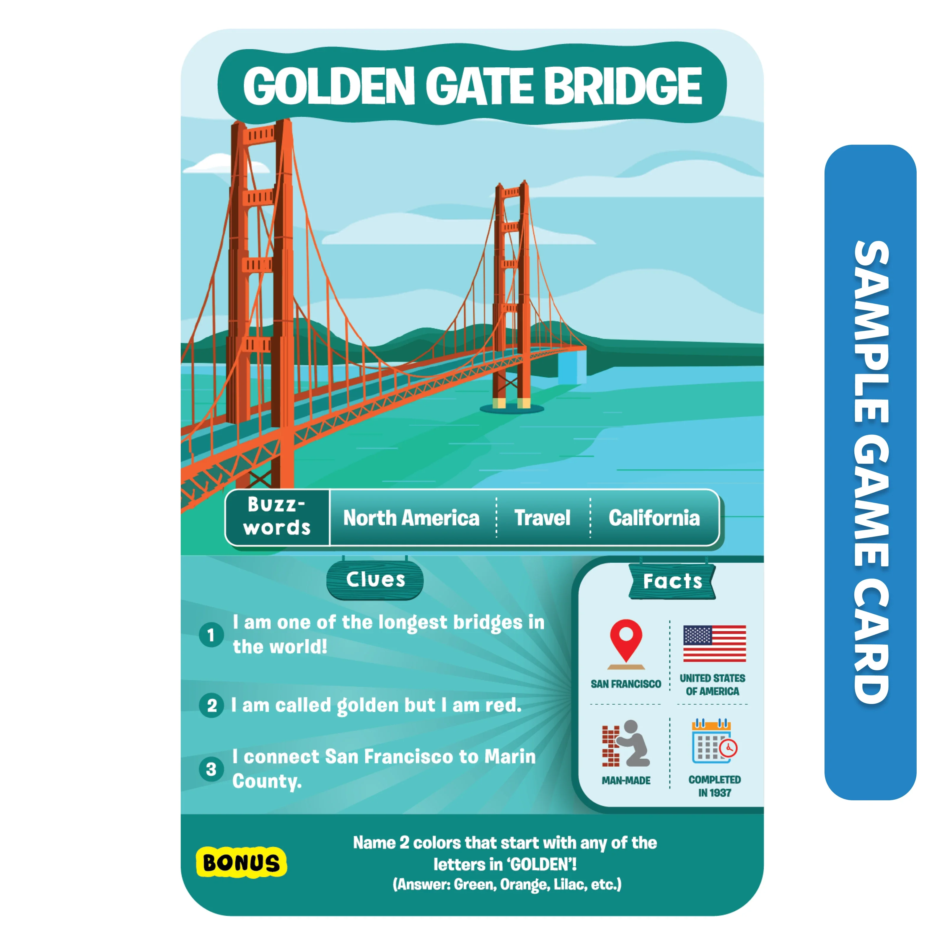 Guess in 10: Legendary Landmarks | Trivia card game (ages 8+) - Image 7