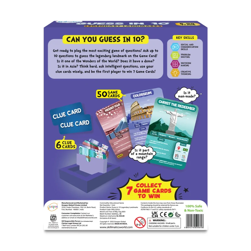 Guess in 10: Legendary Landmarks | Trivia card game (ages 8+) - Image 8