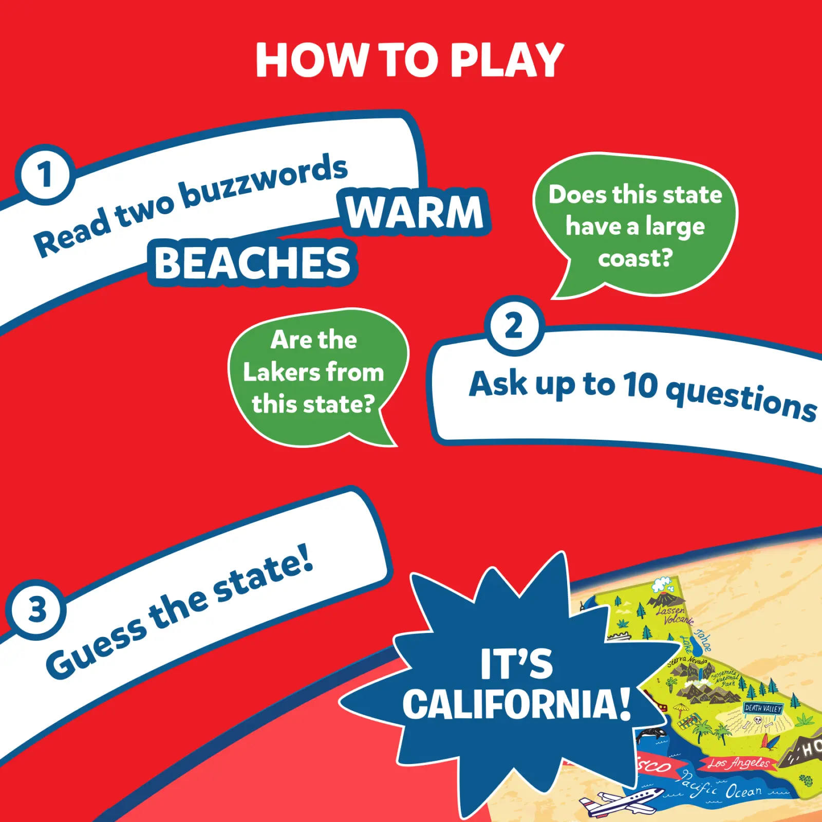 Guess in 10: States Of America | Trivia card game (ages 8+) - Image 3