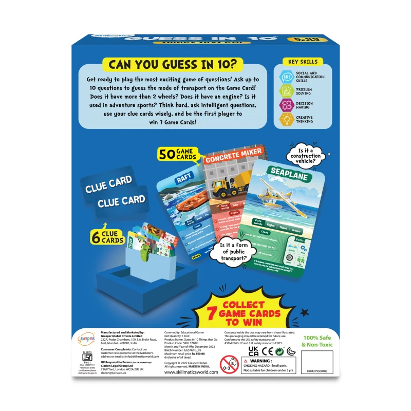 Guess in 10: Things That Go! | Trivia card game (ages 6+) - Image 8