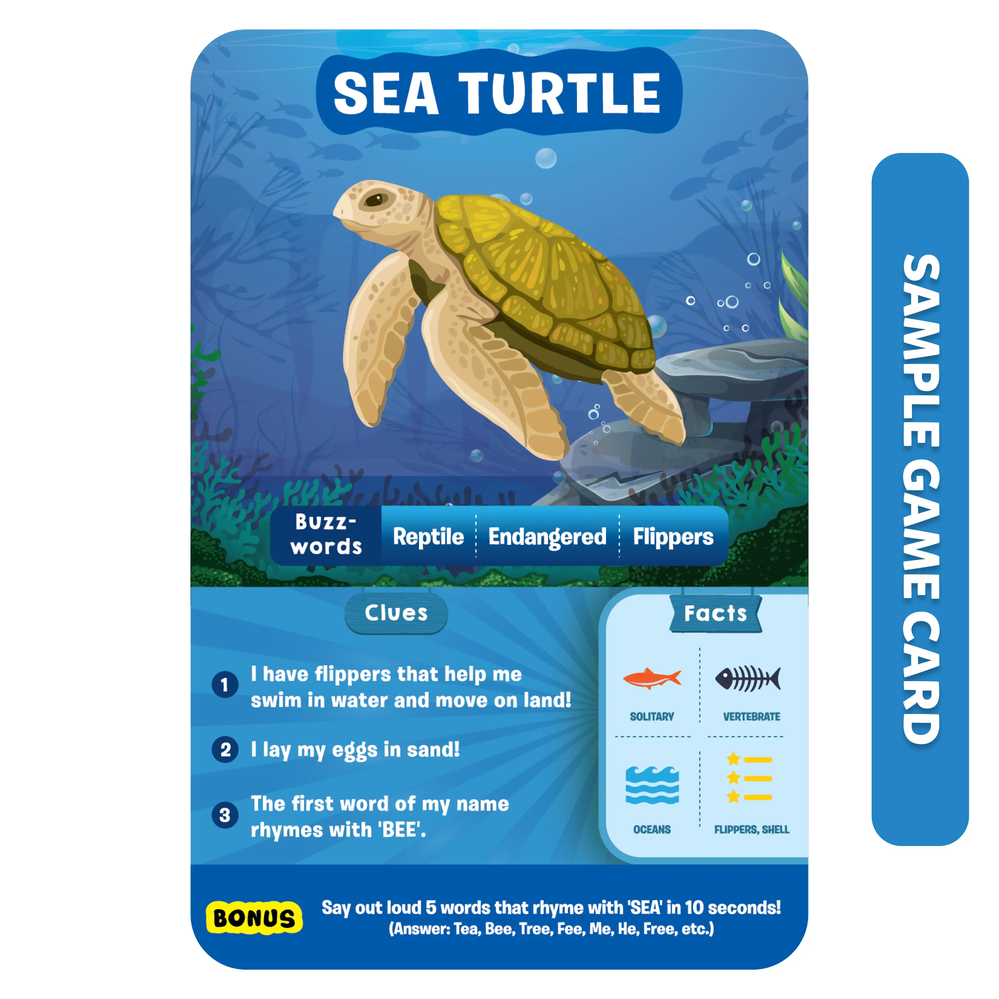 Guess in 10: Underwater Animals | Trivia card game (ages 8+) - Image 7