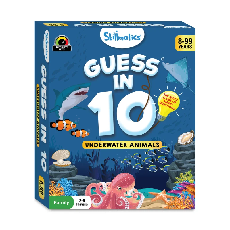 Guess in 10: Underwater Animals | Trivia card game (ages 8+) - Image 9
