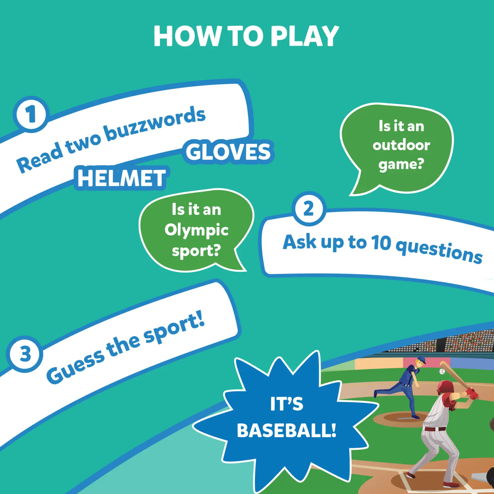 Guess in 10: World Of Sports | Trivia card game (ages 6+) - Image 3