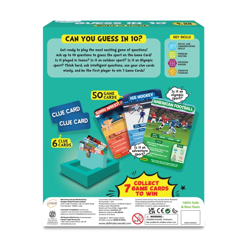 Guess in 10: World Of Sports | Trivia card game (ages 6+) - Image 8