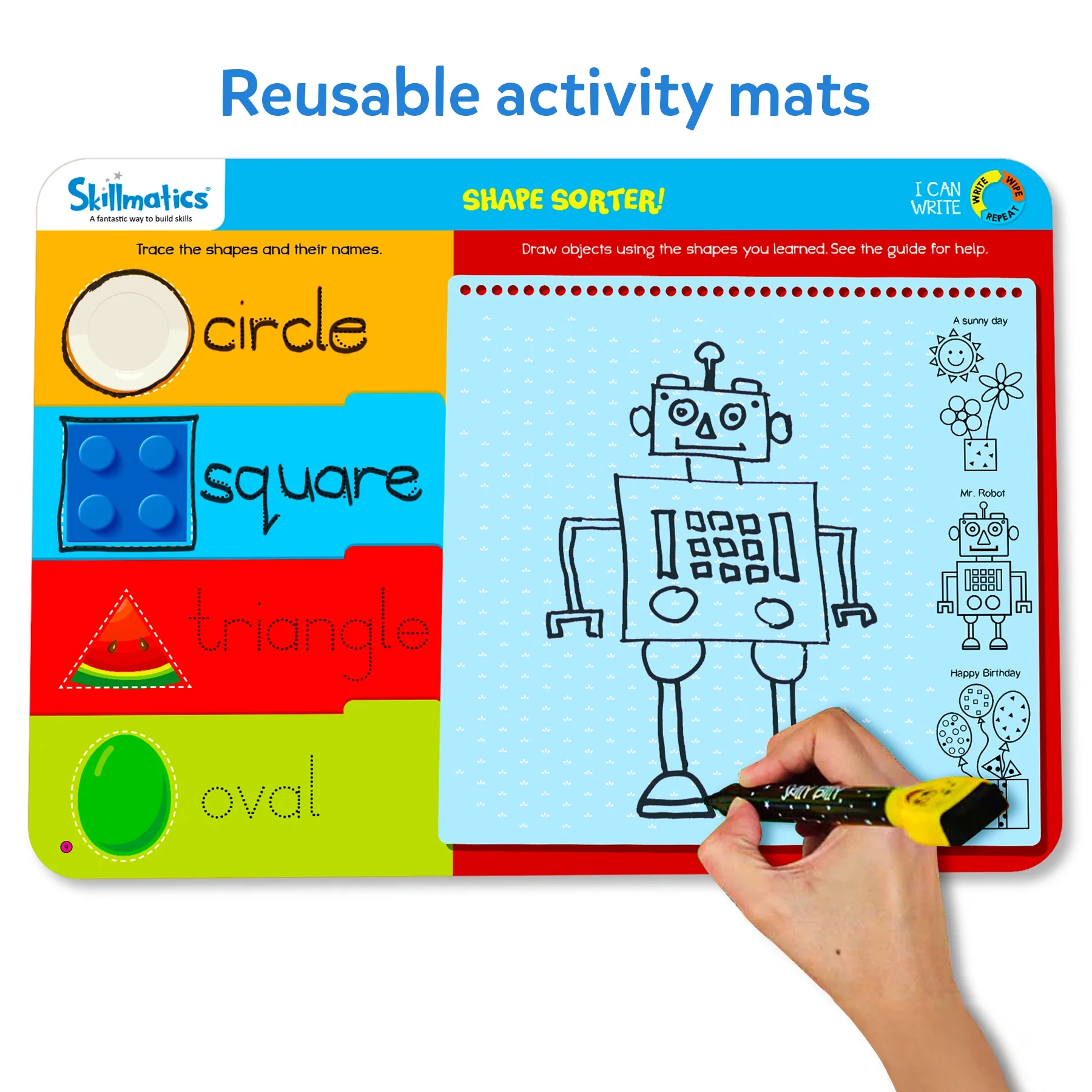 I Can Write | Reusable Activity Mats (ages 3-6) - Image 3