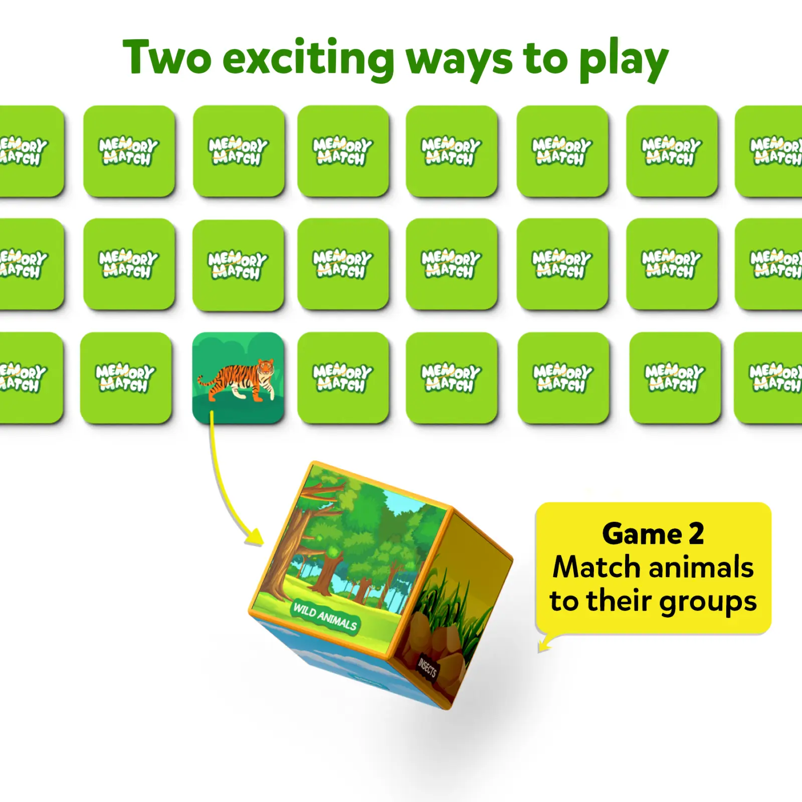 Memory Match: Animal Planet | Board Game (ages 3-7) - Image 4