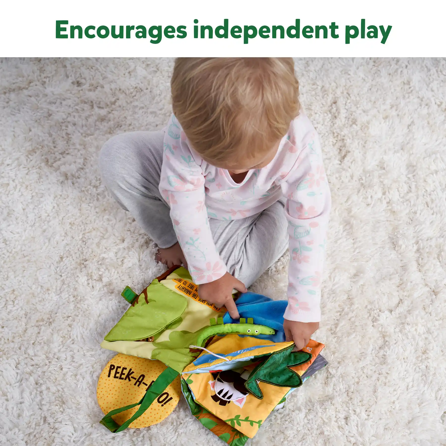 Peek-A-Boo: Jungle Theme | Interactive Soft Cloth Book (6 months+) - Image 4