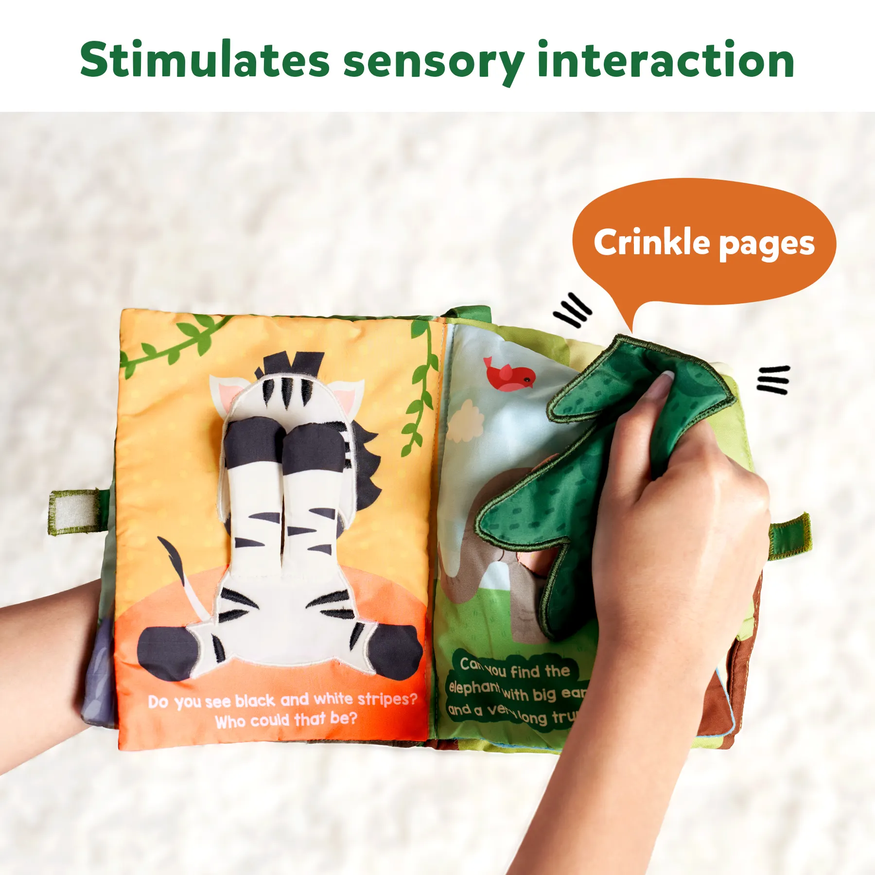 Peek-A-Boo: Jungle Theme | Interactive Soft Cloth Book (6 months+) - Image 7