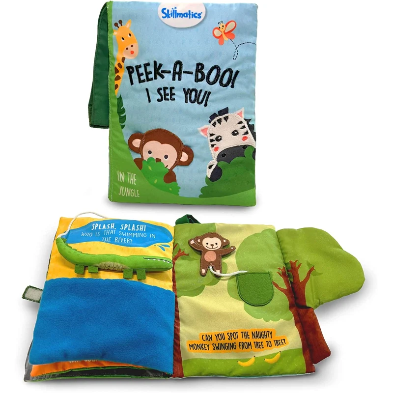 Peek-A-Boo: Jungle Theme | Interactive Soft Cloth Book (6 months+) - Image 8