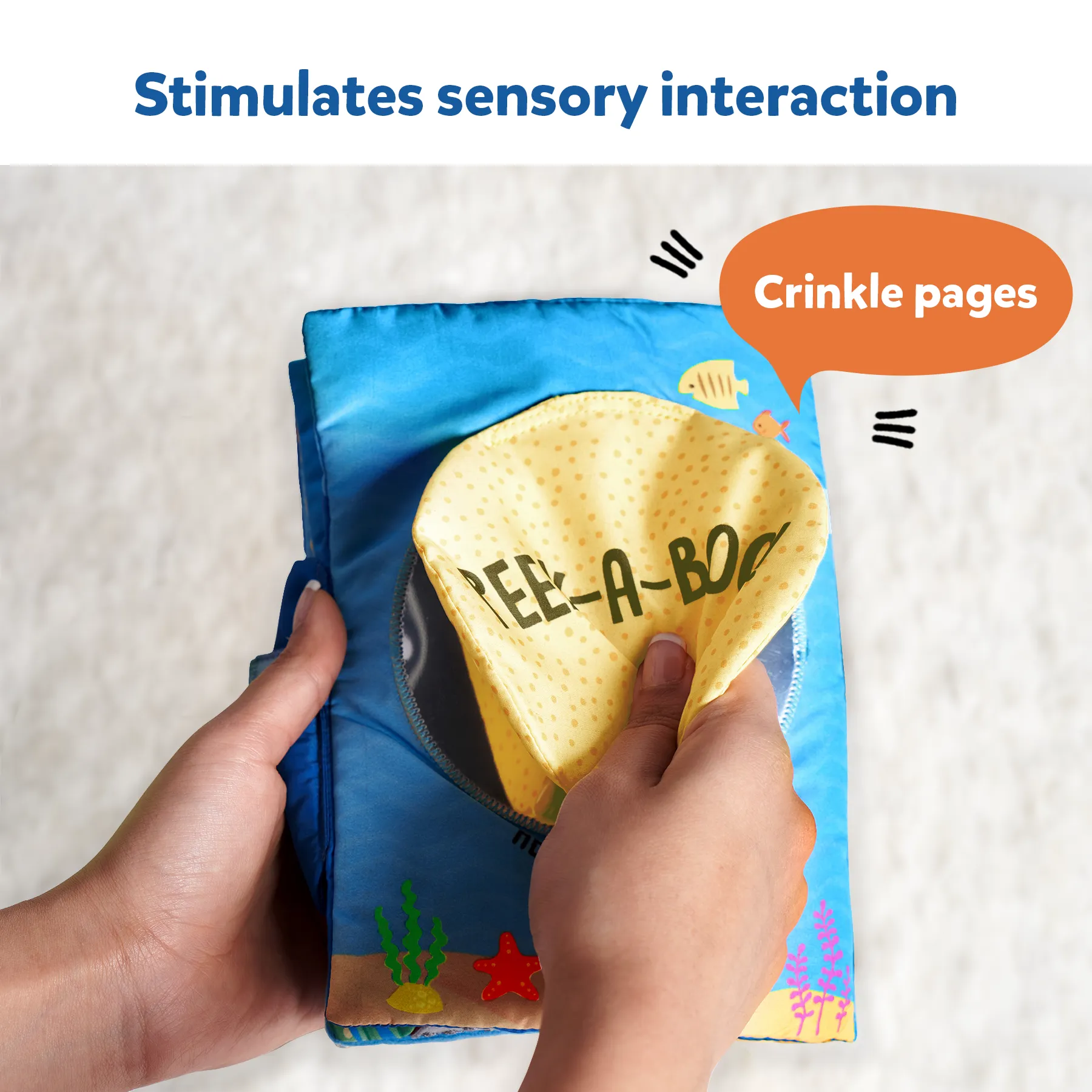 Peek-A-Boo : Underwater Animals | Interactive Cloth Book (6 months+) - Image 7