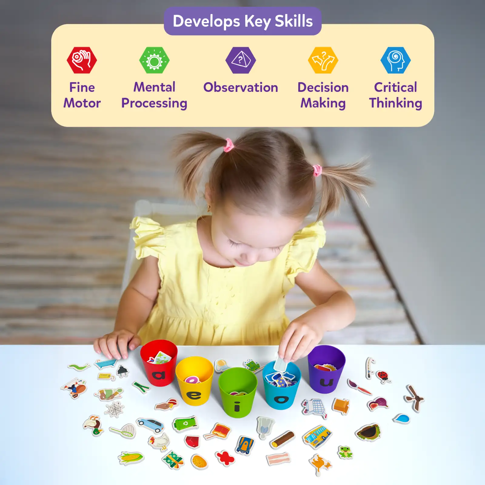 Phonics Sorter | Vowel Sorting & Early Reading Activity for Kids (ages 4-7) - Image 6