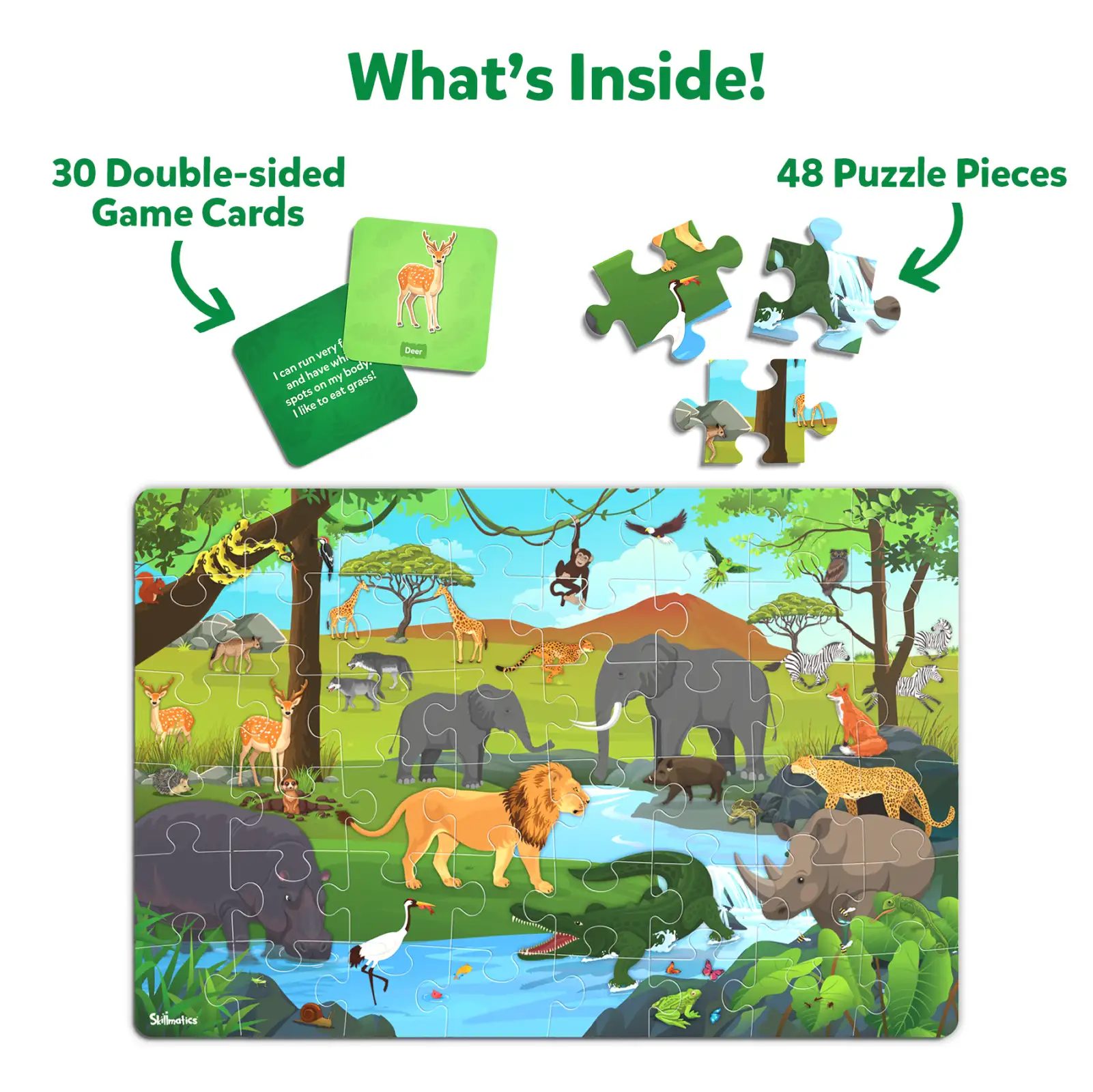 Piece & Play Amazing Animals | Jigsaw Puzzle (ages 3-7) - Image 3