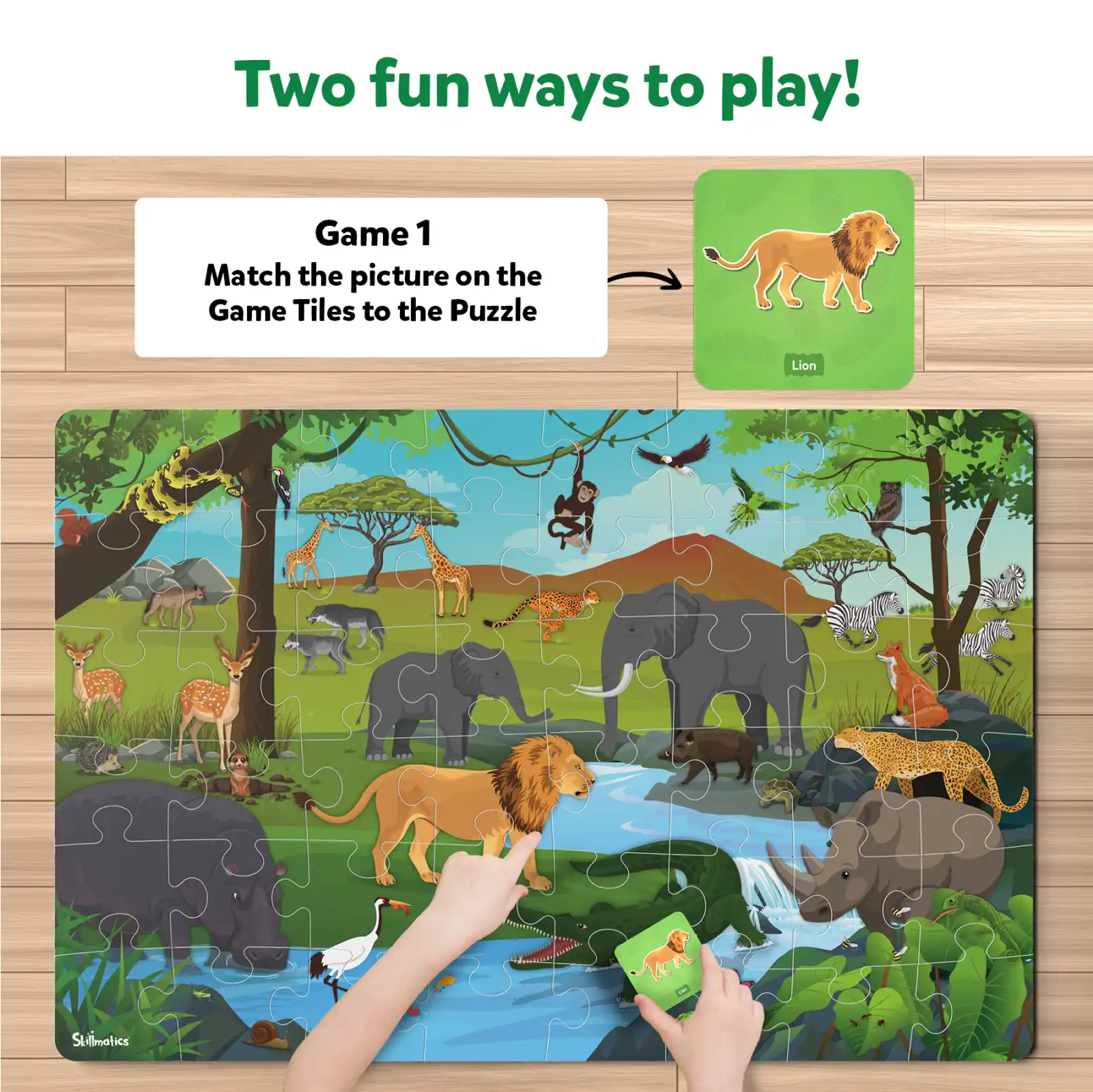Piece & Play Amazing Animals | Jigsaw Puzzle (ages 3-7) - Image 4