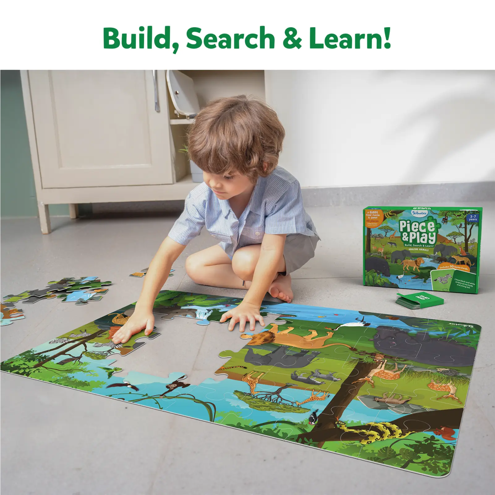 Piece & Play Amazing Animals | Jigsaw Puzzle (ages 3-7) - Image 6