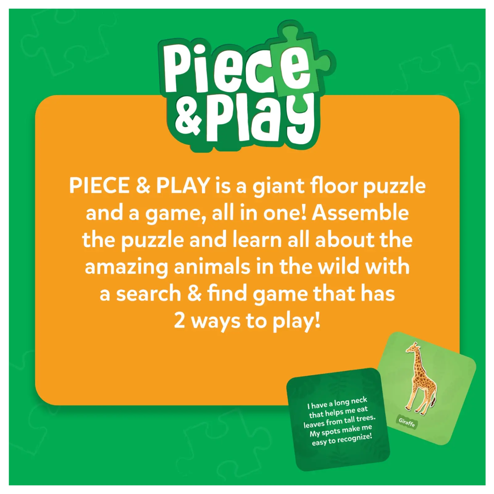 Piece & Play Amazing Animals | Jigsaw Puzzle (ages 3-7) - Image 7
