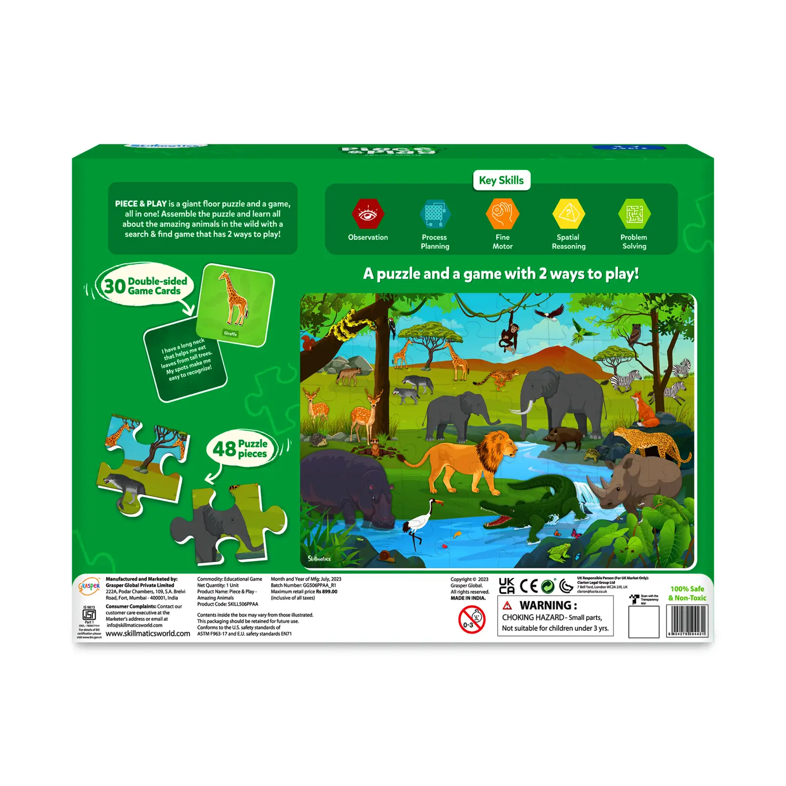 Piece & Play Amazing Animals | Jigsaw Puzzle (ages 3-7) - Image 8