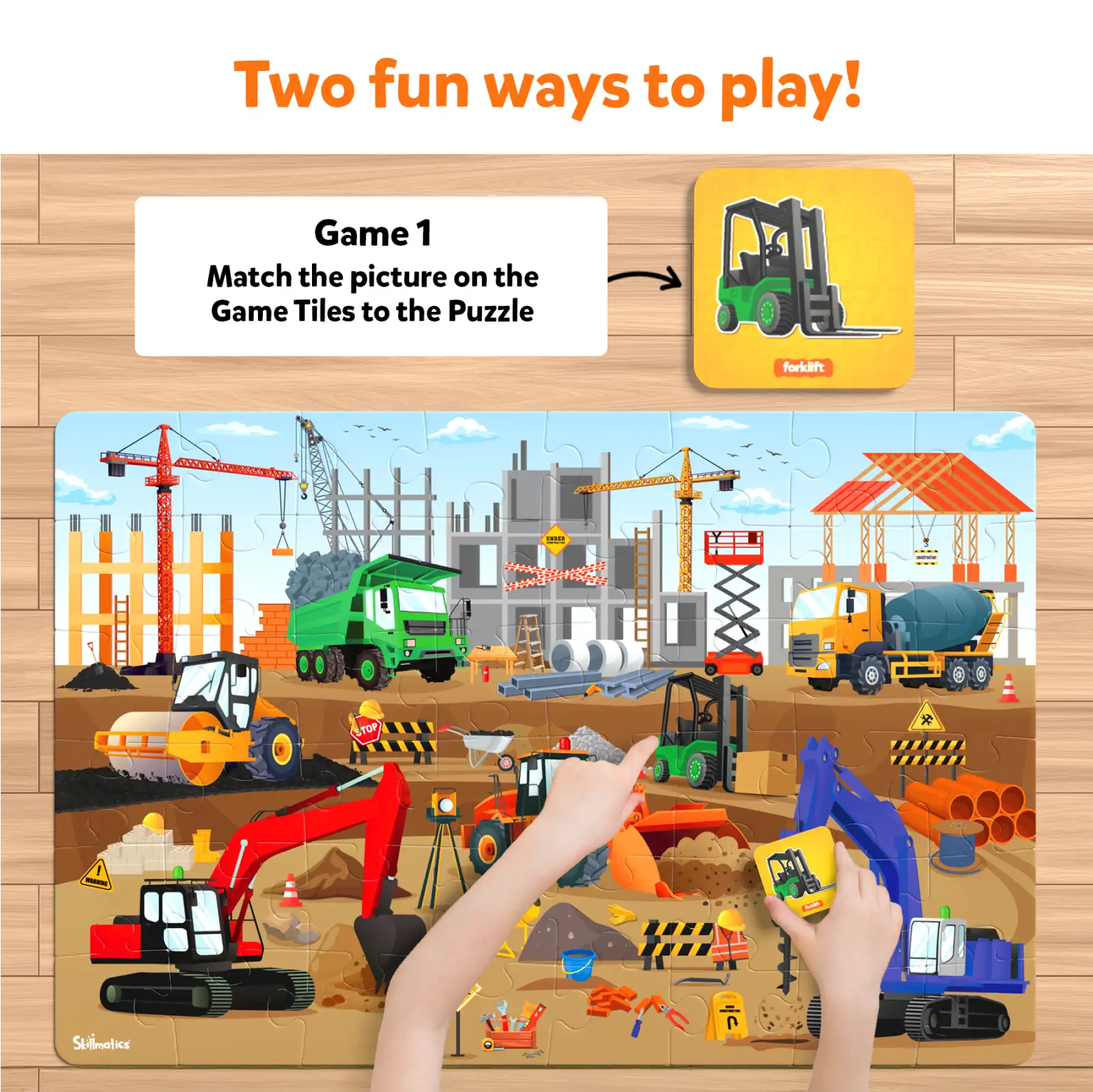 Piece & Play Construction Site | Jigsaw Puzzle (ages 3-7) - Image 4