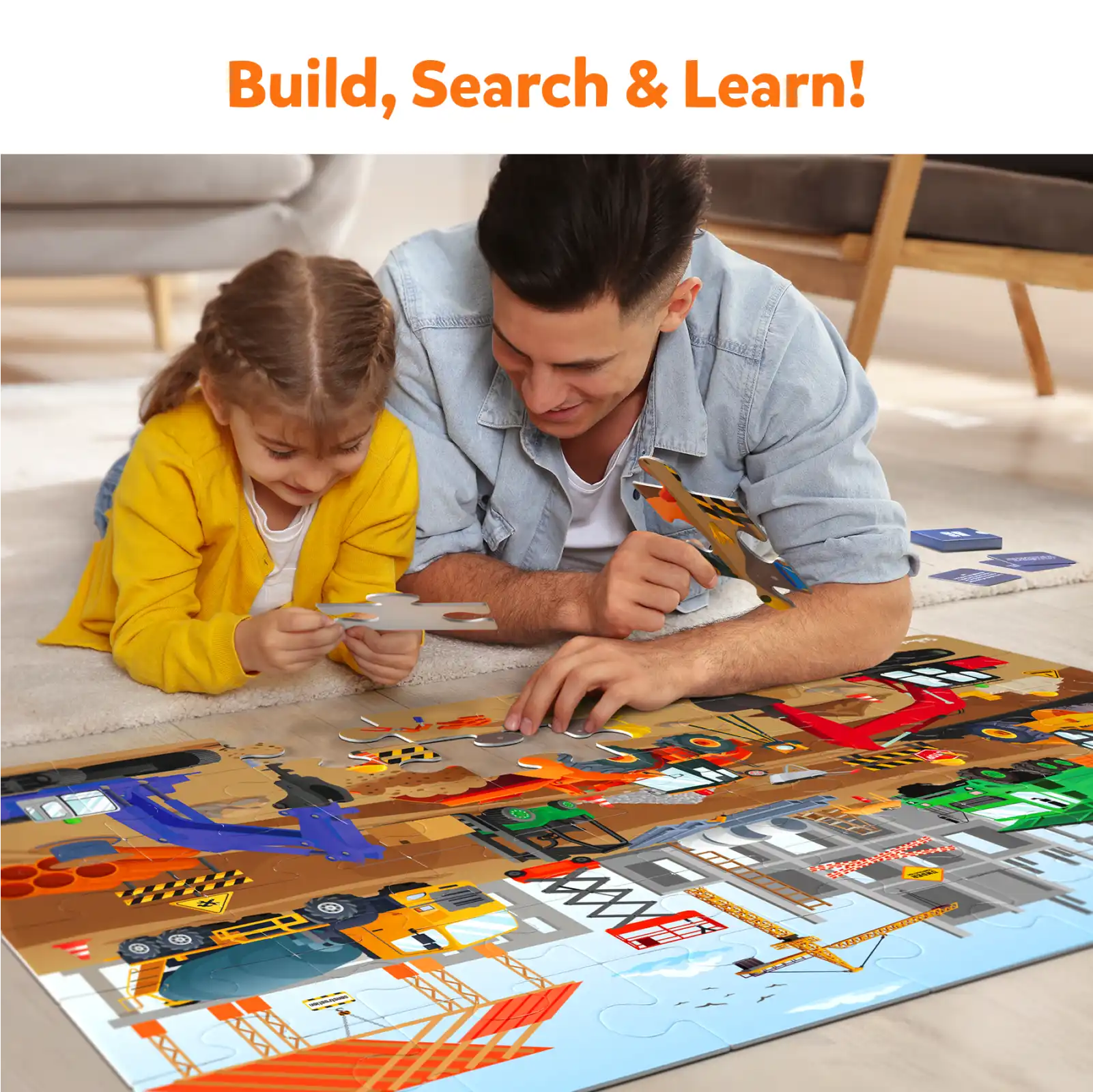 Piece & Play Construction Site | Jigsaw Puzzle (ages 3-7) - Image 6