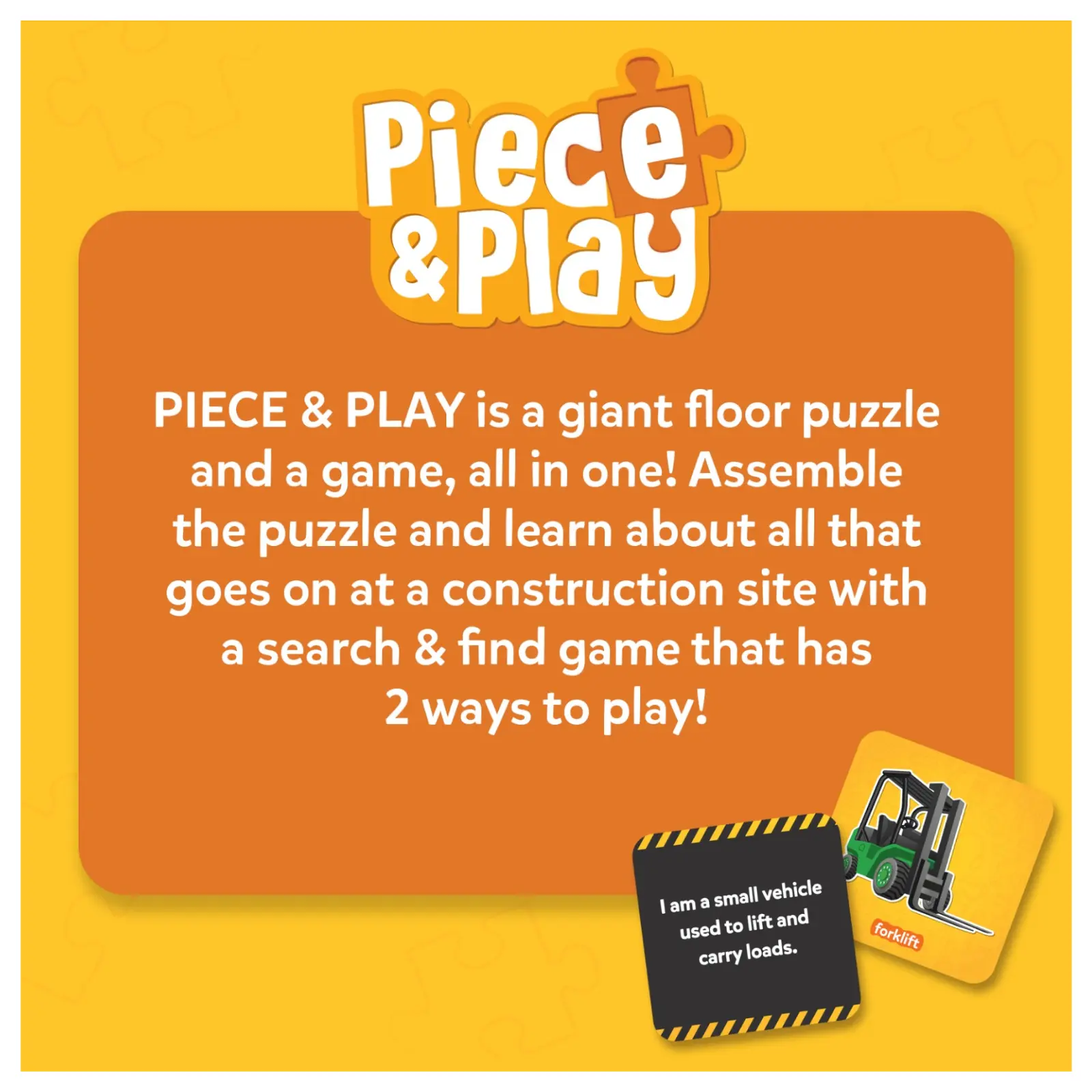 Piece & Play Construction Site | Jigsaw Puzzle (ages 3-7) - Image 7