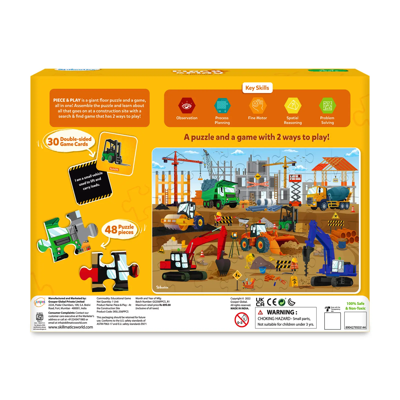 Piece & Play Construction Site | Jigsaw Puzzle (ages 3-7) - Image 8