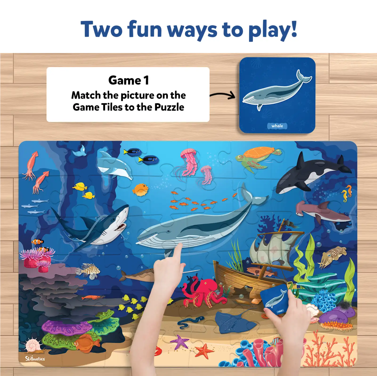 Piece & Play Underwater Animals | Jigsaw Puzzle (ages 3-7) - Image 4