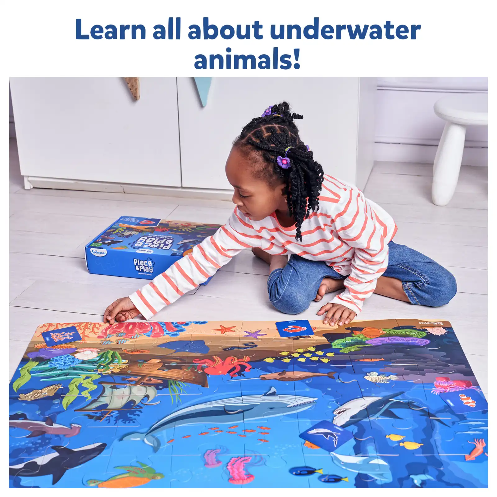 Piece & Play Underwater Animals | Jigsaw Puzzle (ages 3-7) - Image 7