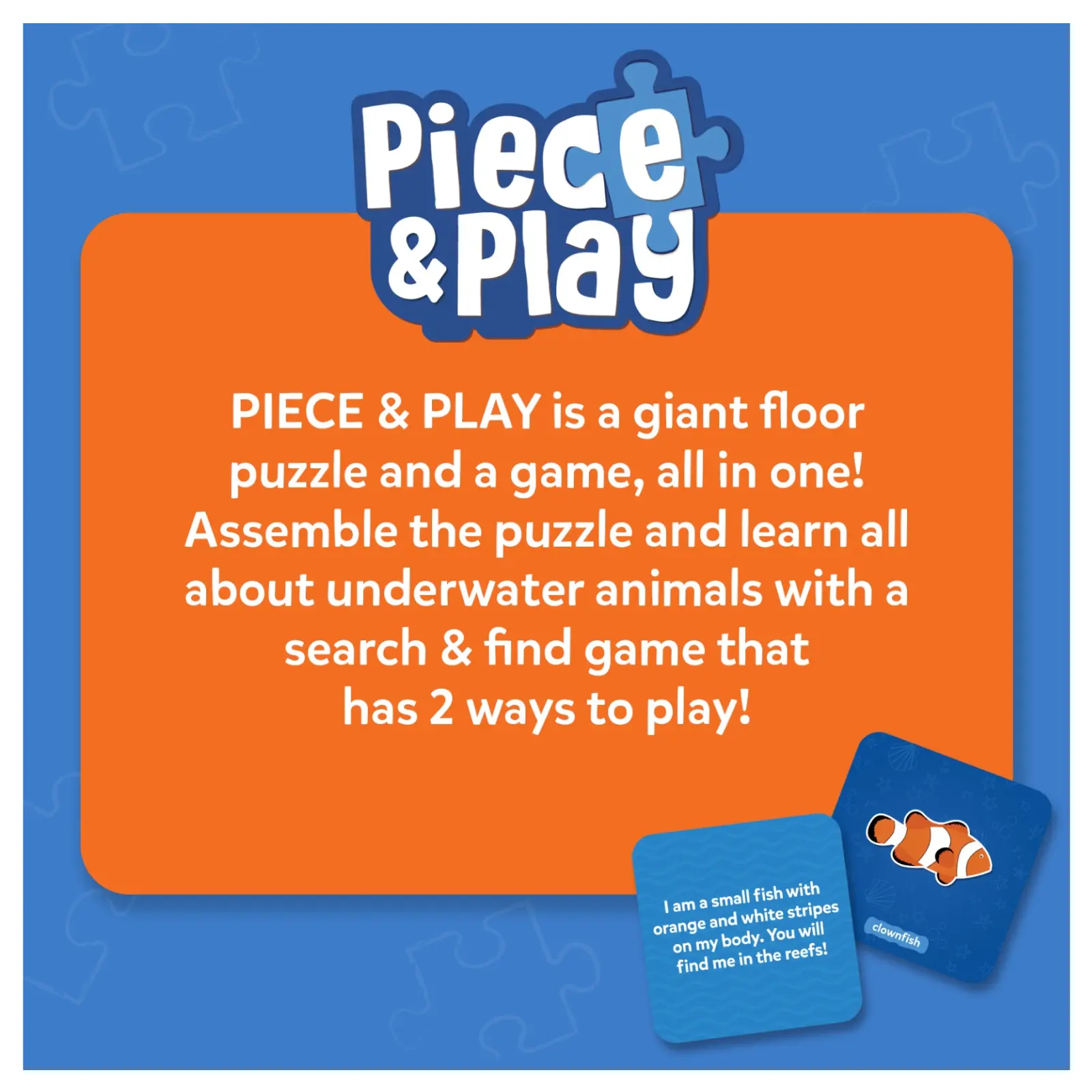 Piece & Play Underwater Animals | Jigsaw Puzzle (ages 3-7) - Image 8